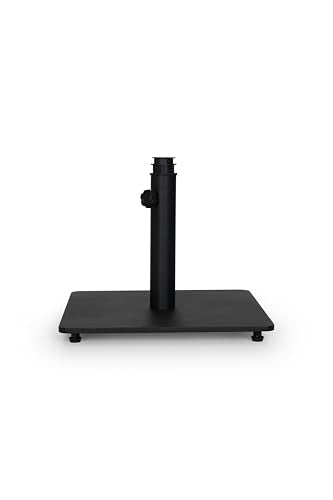 25 lb Steel Patio Umbrella Base Stand - Adjustable for 1.5 to 2 in Poles