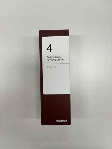 numbuzin No.4 Cream | Full-Nutrient Firming Cream | Skin Elasticity, Wrinkle Care, Anti-aging, Deeply Nourishing, Hydration | Red Ginseng, Panthenol, Niacinamide, Bifida | 2.02 fl. oz.