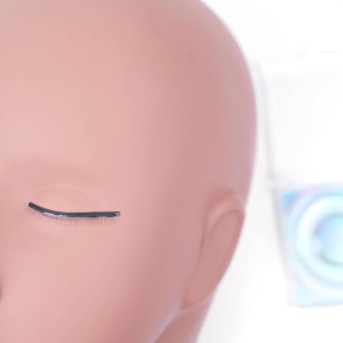 Magnetic Lash Line Doll Head by SoCal Beauty ? Professional Lash Mannequin Head for Eyelash Extensions with Adjustable Magnetic Lash Line for Designer Lash Creation