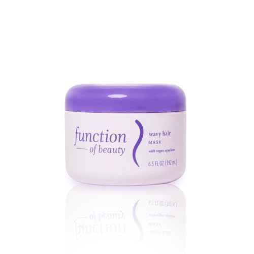 FUNCTION OF BEAUTY Hair Mask for Wavy Hair, 6.5 oz - Deep Conditioning Formula With Argan Oil to Restore Shine & Vegan Squalane to Prevent Hair Breakage, Customizable Haircare