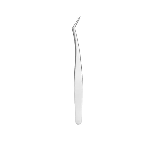 Professional Stainless Steel Eyelash Extension Tweezers, Straight and Curved Lash Tweezers Set for Eyelash Extension Artists Girls Women Beginners Tool (4Pcs/Set Eyelashes Tweezers)