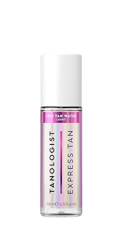 Tanologist Express Self Tan Water, Light - Hydrating Sunless Tanning Water, Vegan and Cruelty Free, 6.76 Fl Oz