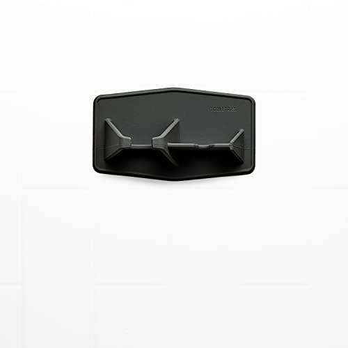 TOOLETRIES The Maverick Silicone Razor & Brush Holder Holder - The Best Safety Razor Stand. This Will Prolong The Life of Your Shaving Brush - Charcoal