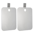 2 Pack Shatterproof Shower Mirrors for Shaving & Makeup