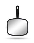 Handheld Mirror 10.3" Large Salon Barber Hair Styling, Black