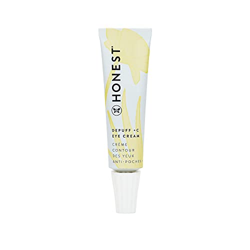 Honest Beauty Vitamin C Depuff Brightening Eye Cream | Reduces Dark Circles | Vitamin C, Daisy Flower Extract, Hyaluronic Acid | EWG Verified, Vegan + Cruelty Free | 0.5 fl oz