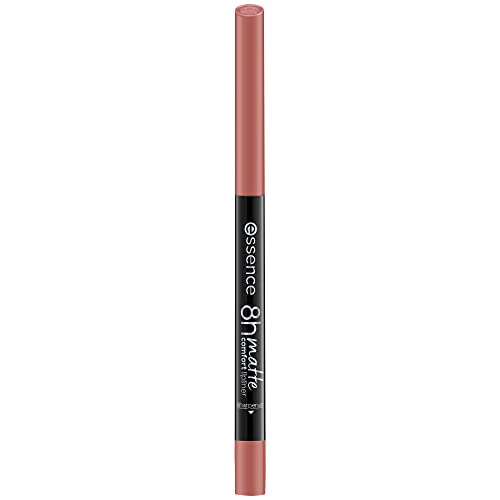 essence 8h MATTE Comfort Lip Pencil, Color 04 - Rosy Nude, made in Italy [italian import]