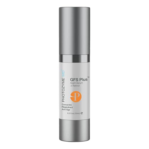 Photozyme GFS Plus Night Serum with 0.5% Retinol ? Anti-Aging Peptide Complex ? Reduces Wrinkles, Dark Spots & Sun Damage ? Brightens, Firms & Evens Skin Tone ? 0.5 fl oz