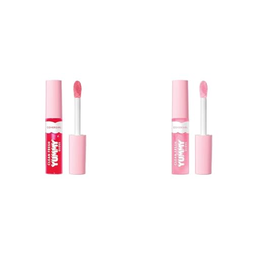 COVERGIRL Clean Fresh Yummy Gloss Lip Gloss 2-Pack - My Strawbooty & Sugar Poppy Sheer Shades