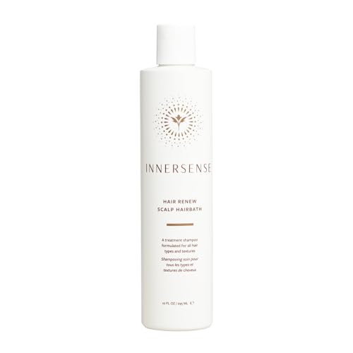 INNERSENSE Organic Beauty - Hair Renew Scalp Balance Duo | Hairbath (10 fl oz) + Conditioner (10 fl oz) | Non-Toxic, Cruelty-Free, Clean Haircare