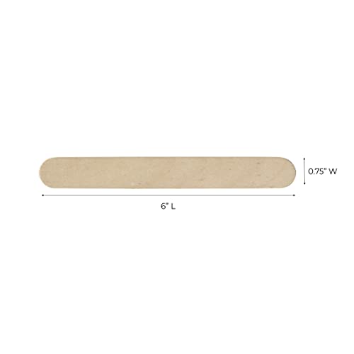 ForPro Premium Wood Applicators 500 Pack - 6" Large, Non-Sterile Waxing & Arts