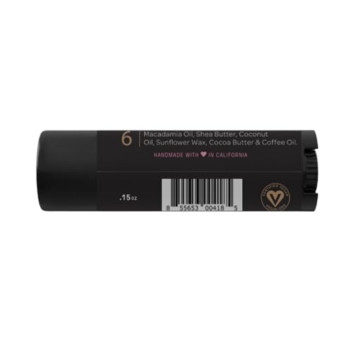 Ellovi Natural Lip Butter Lip Balm - Coffee - Pure Enough to Eat - Made With Just 6 Vegan Ingredients - Moisturizing Lip Care for All Day Hydration (2-Pack)
