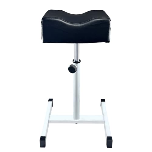 Pedicure Foot Rest,Height Adjustable Pedicure Chair,Non-Slip Pedicure Stool for Massage Office or Home,Black