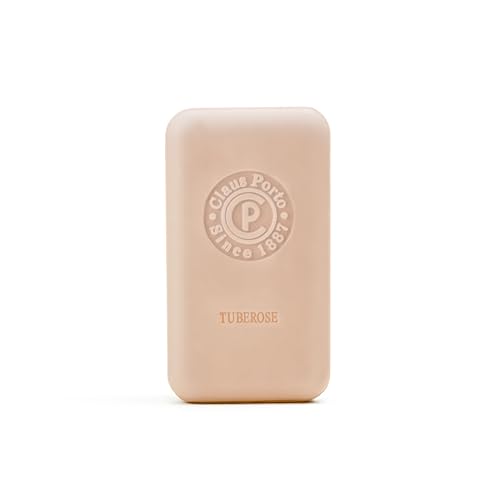 Claus Porto - Black Sunburst Tuberose Body Soap for Men + Women | Delicate, Cleansing, Nourishing | Handcrafted, Aromatic, Refreshing, Floral (150g | 5.3 oz)