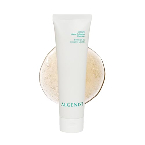Algenist GENIUS Liquid Collagen Foaming Facial Cleanser - Hydrating Face Wash & Makeup Remover with Alguronic Acid and Microalgae Oil to Nourish & Restore Skin's Radiance (5 oz)