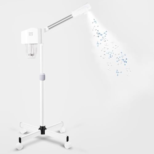 Professional Facial Steamer, Hot Mist Spray with Ozone, Vaporizador Face Steamer for Esthetician, Face Steam Machine