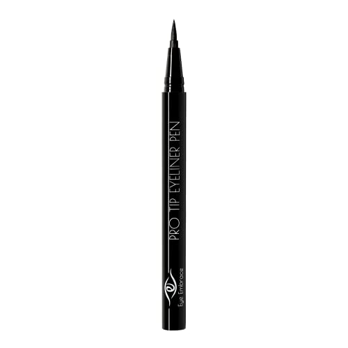 Eye Embrace Pro Tip Eyeliner Pen: Black ? Waterproof Felt-Tip Liquid Eyeliner Pen for the Eyes, Cruelty-Free (Black)