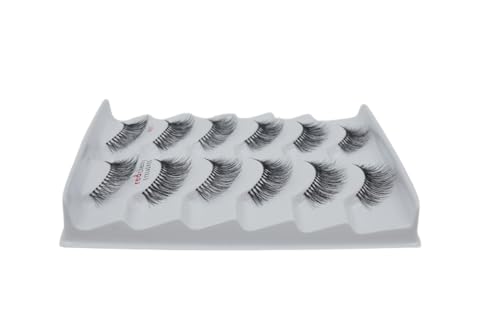 Red Cherry #213 False Eyelashes - 100% Human Hair, 6 Pairs