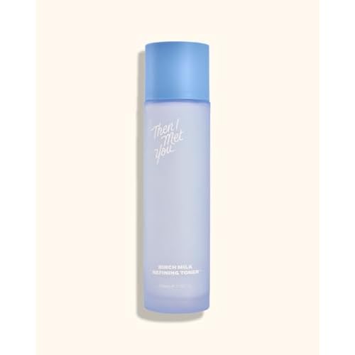 Then I Met You Birch Milk Refining Toner, Hydrating and Exfoliating Milky Toner, Minimizes Pores and Strengthens Skin Barrier, Korean Skincare for Deep Hydration, Gentle Daily Exfoliant, 3.38 oz