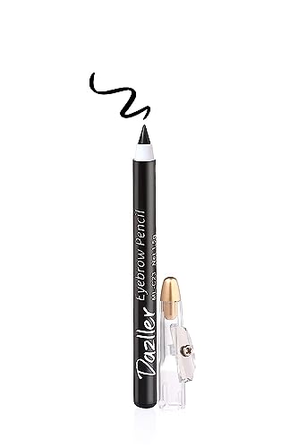 Dazller Eyebrow Pencil - Precision Black, 8-Hour Wear