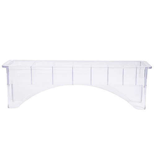Clipper Guard Holder Organizer, Plastic Clipper Blade Holder, 8 Slots Clipper Blade Case, Transparent Limit Comb Guide for Hair Clipper Storage, 8.7 x 2.7 x 2.6in, 1Pcs