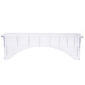 Clipper Guard Holder Organizer, Plastic Clipper Blade Holder, 8 Slots Clipper Blade Case, Transparent Limit Comb Guide for Hair Clipper Storage, 8.7 x 2.7 x 2.6in, 1Pcs