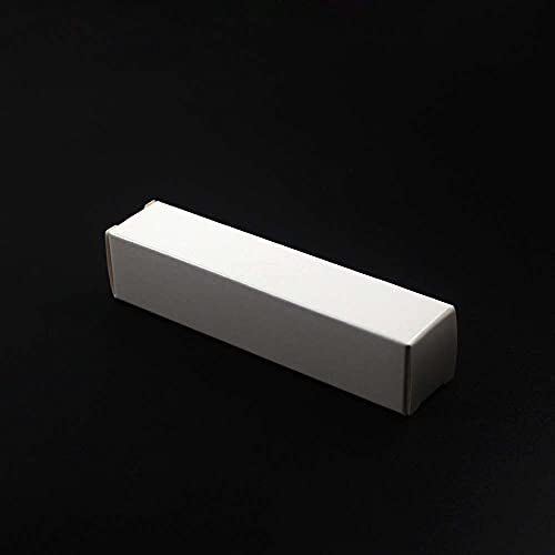 50 White Lip Gloss Boxes 21x21x121mm | Kraft Cosmetic Packaging
