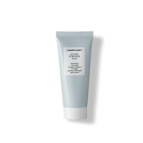 [ comfort zone ] Active Pureness Mask, Mattifying Clay Face Mask, Absorbs Excess Sebum, Minimizes Pores, Purifying Treatment, Kaolin & Green Clay, Oily Skin, Vegan, Made in Italy, 2.03 Fl Oz