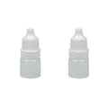Clear 3ML Eye Dropper Bottles 2 Pack - Squeezable Refillable Travel Containers for Essential Oils & Liquids