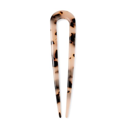 Sleek Chignon French Hair Pin - Tortoise Pattern