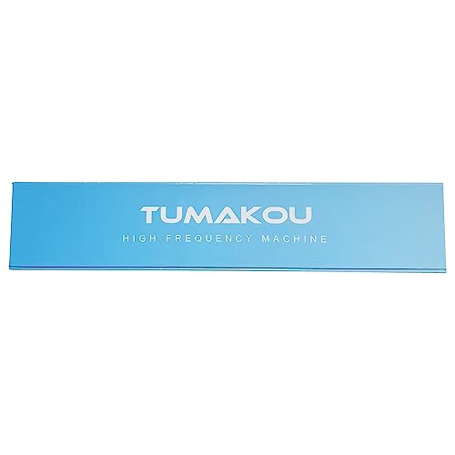 High Frequency Facial Wand - TUMAKOU Portable Handheld Blue High Frequency Facial Machine - 4 Different Blue Glass Tubes for Skin