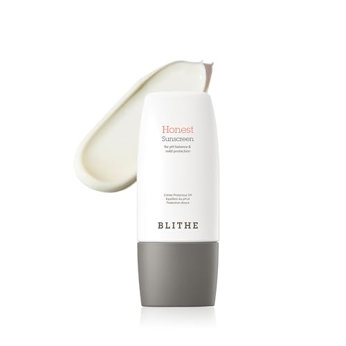 BLITHE Honest Sunscreen Gentle and Powerful UV Protection -Lightweight Korean sunscreen, pH 5.5 Balance and EWG Green-rated, with Probiotics, SPF 50+ PA++++ (1.69oz)