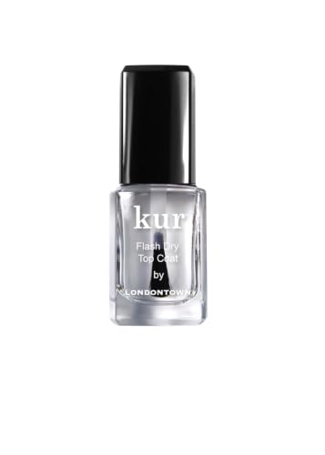 LONDONTOWN kur Clear Top Coat Nail Polish - Fast Drying & Chip Resistant