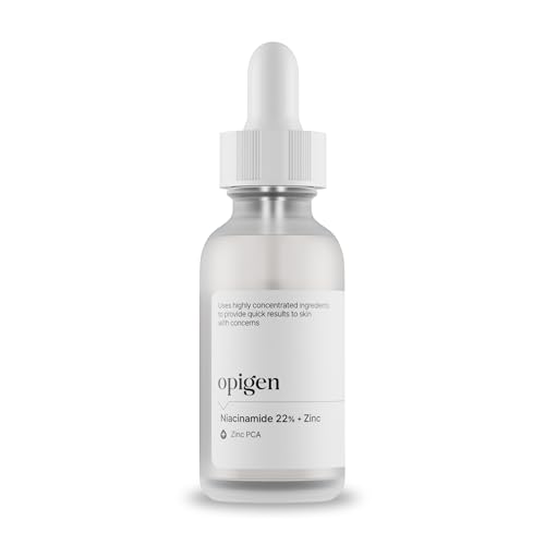 Niacinamide 22% + Zinc Serum for Face, Pore Reducer, Diminishes Acne Prone, Skin Balancing Pore Reducing, Korean Skin Care, 1oz