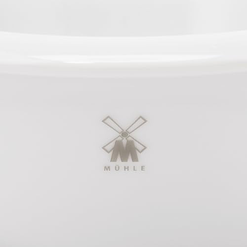 M?HLE White Porcelain Platinum Rim Shaving Dish