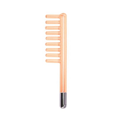 Electrode Wand Glass Tube Orange Colour Handheld Spare Parts for Hi Frequency Instrument Elitzia ETJX006AS (Clear Comb)