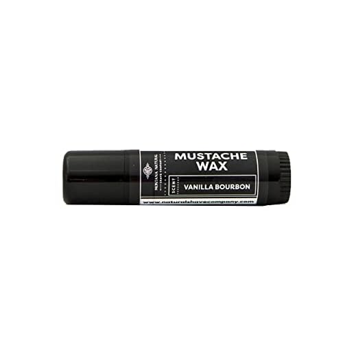 MNSC Vanilla Bourbon Mustache Wax - Medium Hold Balm - All-Natural Beeswax and Plant-Based Oils, Petroleum-Free, Hypoallergenic Ingredients, Handmade in USA