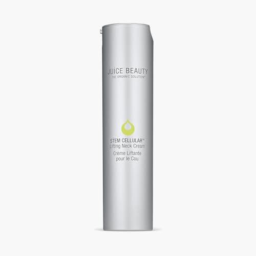 Juice Beauty Stem Cellular Peptide Lifting Neck Cream - 50 mL - Tightens and Smooths + Reduces Fine Lines and Wrinkles - Vegan, Cruelty Free