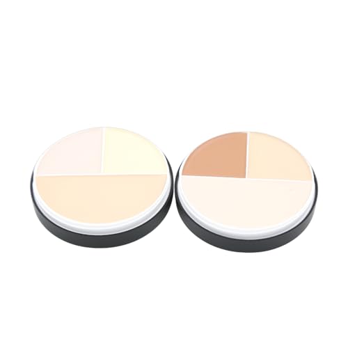 3-Shade Concealer Contour Cream Kit - Full Coverage Sculpting