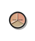 THESAEM Triple Pot Concealer Palette for Dark Circles & Contouring - 3 Shades, with Brush, 0.48 oz