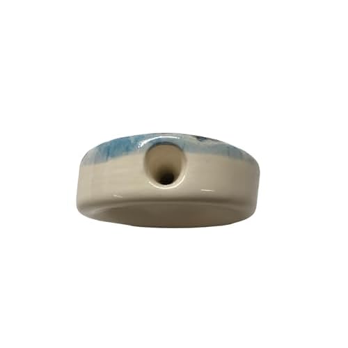 Ceramic Stone Eagle Buffalo Wolf Design Bead Neckace Jewelry