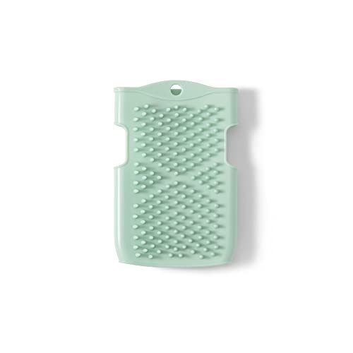 Innobaby Double Sided Silicone Massage Mitt Bath Scrubber Shower Brush & Scalp Massager/Mint