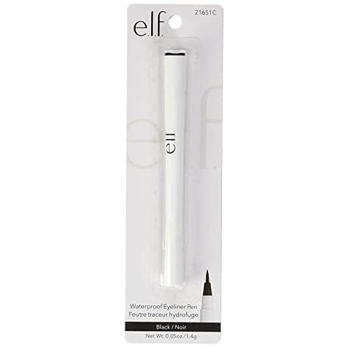 e.l.f. Eyeliner Pen with FeltTip Applicator, Black, 0.05 Fl Oz (Pack of 2)