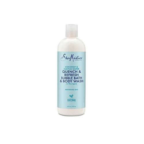 SheaMoisture Coconut & Cactus Water Quench & Refresh Bubble Bath & Body Wash 16 oz
