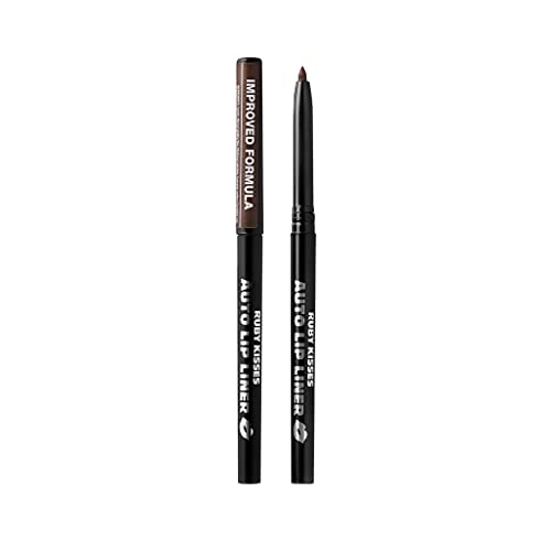 Ruby Kisses Auto Lip Liner - Dark Brown Long-Wearing