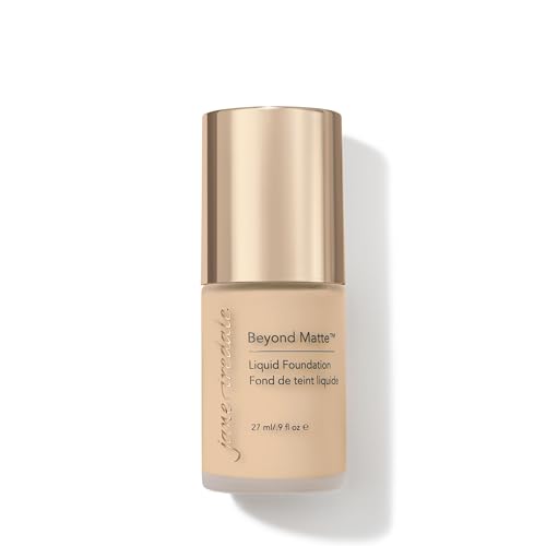 jane iredale Beyond Matte 3-in-1 Liquid Foundation Lightweight, Buildable Coverage with a Semi Matte Finish Vegan, Clean & Cruelty-Free Makeup