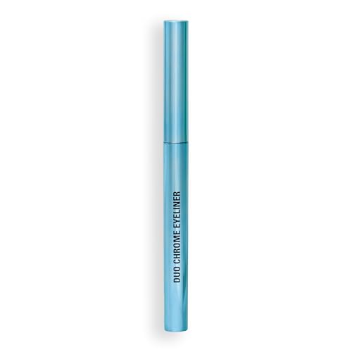 Revolution, Metallic Duochrome Eyeliner, Smudge-Proof Pencil, Waterproof, Color-Shifting Iridescent Formula, Vegan & Cruelty-Free, Stardust Gold (Pack of 2)