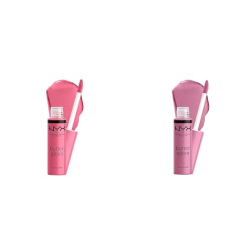 NYX Butter Gloss Lip Gloss 2-Pack - Angel Food Cake & Strawberry Cheesecake