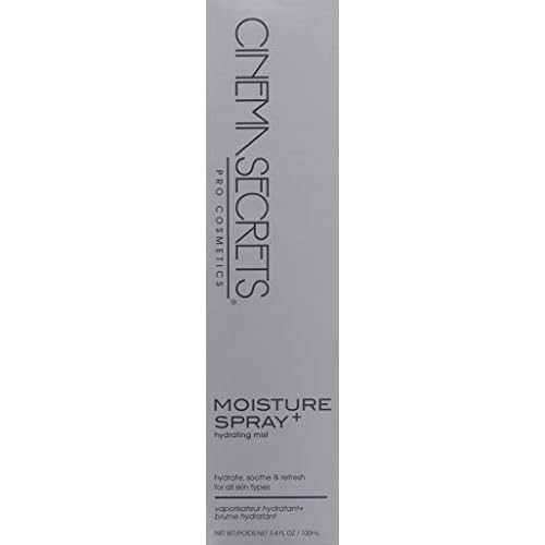 CINEMA SECRETS Moisture spray+ Hydrating Mist - Red Algae Face Spray for Moisture, Skin Prep, Collagen Support, Refreshes Makeup & Soothes Dry, Sensitive Skin