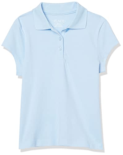 The Children's Place girls Short Sleeve Pique School Uniform Polo Shirt, Daybreak Single, X-Small US